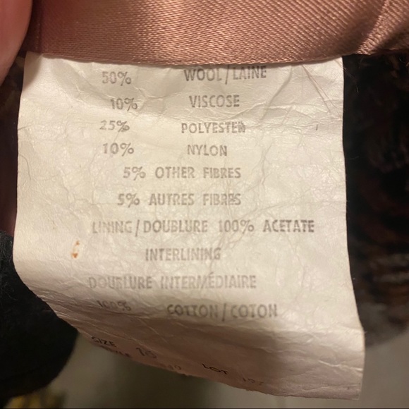 Vintage Med/Large Union Label  Tweed Trench style - Picture 4 of 16